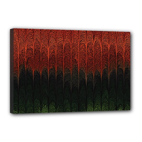Texture Hatched Stamping Tissue Canvas 18  X 12  (stretched) by Vaneshart