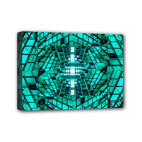 Texture Building Structure Pattern Mini Canvas 7  X 5  (stretched) by Vaneshart