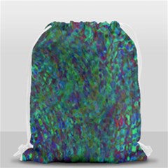 Essence Of A Peacock Drawstring Bag (small) by bloomingvinedesign