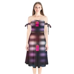 Aquarium By Traci K Shoulder Tie Bardot Midi Dress by tracikcollection