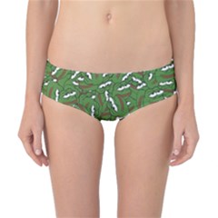 Pepe The Frog Face Pattern Green Kekistan Meme Classic Bikini Bottoms by snek