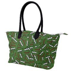Pepe The Frog Face Pattern Green Kekistan Meme Canvas Shoulder Bag by snek