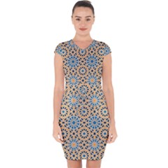 Motif Capsleeve Drawstring Dress  by Sobalvarro