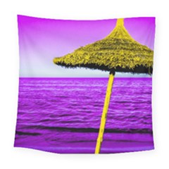 Pop Art Beach Umbrella Square Tapestry (large) by essentialimage