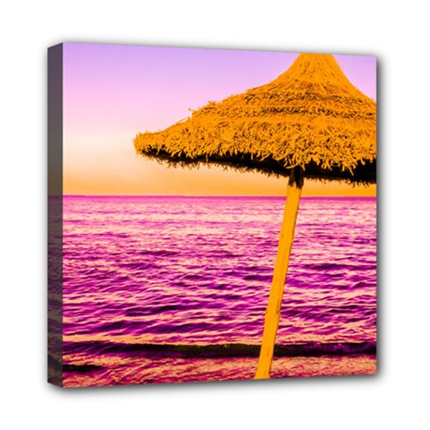 Pop Art Beach Umbrella  Mini Canvas 8  X 8  (stretched) by essentialimage