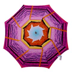Pop Art Beach Umbrella  Hook Handle Umbrellas (small) by essentialimage