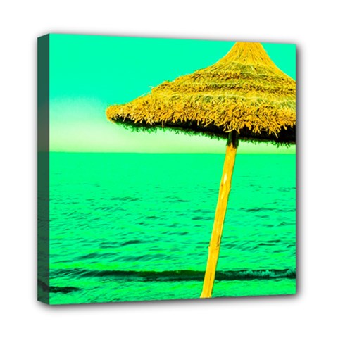 Pop Art Beach Umbrella  Mini Canvas 8  X 8  (stretched) by essentialimage