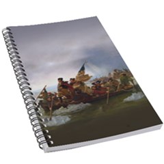 George Washington Crossing Of The Delaware River Continental Army 1776 American Revolutionary War Original Painting 5 5  X 8 5  Notebook by snek