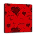 Wonderful Pattern Of Hearts Mini Canvas 8  x 8  (Stretched) View1