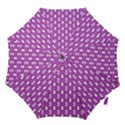 Pink  White  Abstract Pattern Hook Handle Umbrellas (Small) View1