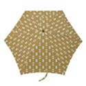 Yellow  White  Abstract Pattern Mini Folding Umbrellas View1