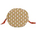 Yellow  White  Abstract Pattern Drawstring Bucket Bag View3