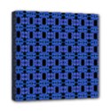 Blue Black Abstract Pattern Mini Canvas 8  x 8  (Stretched) View1