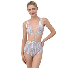 Pattern Line Background Wallpaper Tied Up Two Piece Swimsuit by Mariart