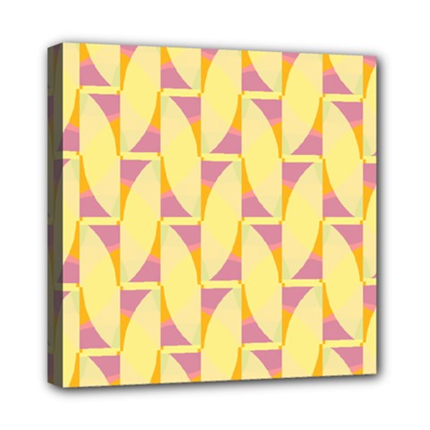 Yellow Pink Mini Canvas 8  X 8  (stretched) by HermanTelo