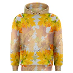 Autumn Maple Leaves, Floral Art Men s Overhead Hoodie by picsaspassion