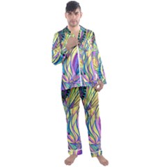 Happpy (4) Men s Satin Pajamas Long Pants Set by nicholakarma