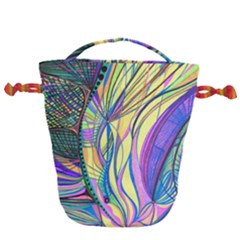 Happpy (4) Drawstring Bucket Bag by nicholakarma