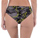 Marble light gray with green lime veins texture floor background retro neon 80s style neon colors print luxuous real marble Reversible Classic Bikini Bottoms View4