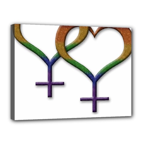 Mrs  And Mrs  Canvas 16  X 12  (stretched) by LiveLoudGraphics