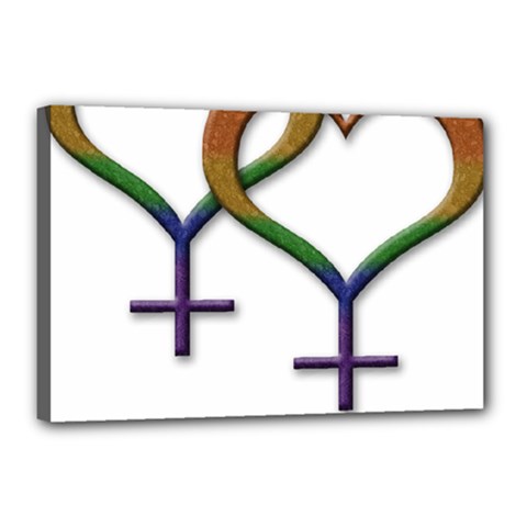 Mrs  And Mrs  Canvas 18  X 12  (stretched) by LiveLoudGraphics