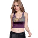 Tour Eiffel Paris Paysage Racer Back Crop Top View1