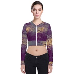 Tour Eiffel Paris Paysage Long Sleeve Zip Up Bomber Jacket by kcreatif