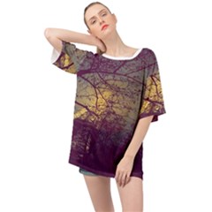 Tour Eiffel Paris Paysage Oversized Chiffon Top by kcreatif