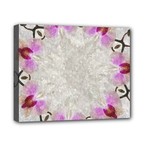 Orchidées Fleurs Abstrait Canvas 10  X 8  (stretched) by kcreatif