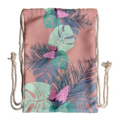 Leaves Drawstring Bag (large) by Sobalvarro