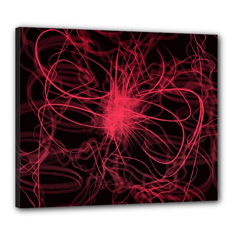 Lumière Rouge Canvas 24  X 20  (stretched) by kcreatif