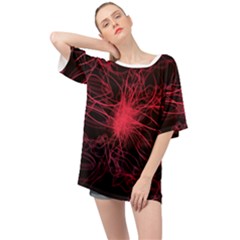 Lumière Rouge Oversized Chiffon Top by kcreatif