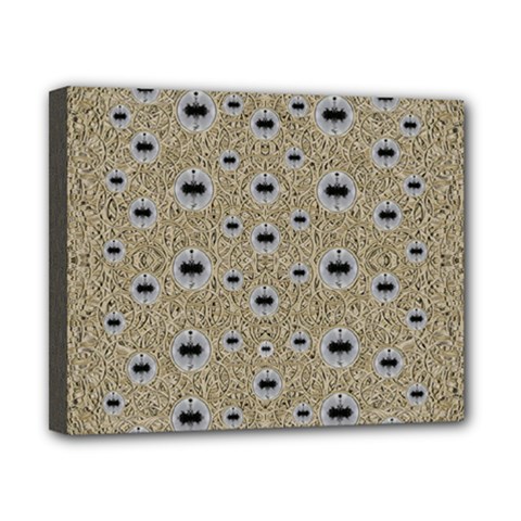 One Island Surrounded By Love And Wood Lace Canvas 10  X 8  (stretched) by pepitasart