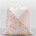 Abstrait Triangles Rose Drawstring Bag (Small) View2