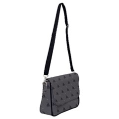 Gadsden Flag Don t Tread On Me Black And Gray Snake And Metal Gothic Crosses Shoulder Bag With Back Zipper by snek
