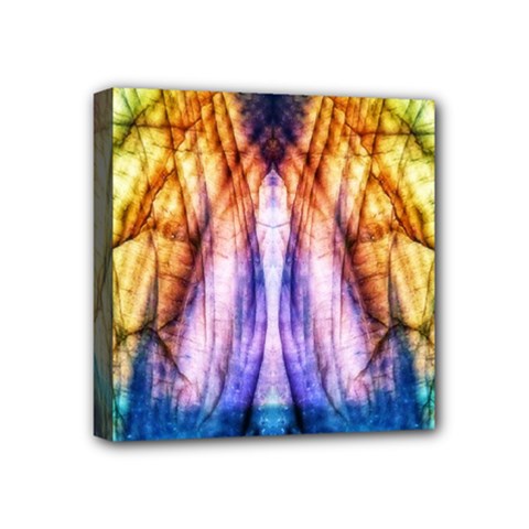 Abstract Pattern Color Colorful Mini Canvas 4  X 4  (stretched) by Wegoenart