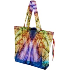 Abstract Pattern Color Colorful Drawstring Tote Bag by Wegoenart