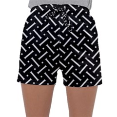 Geometric Pattern Design Repeating Eamless Shapes Sleepwear Shorts by Vaneshart