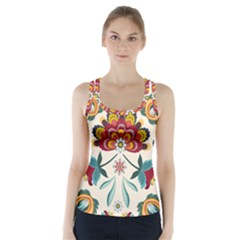 Baatik Print  Racer Back Sports Top by designsbymallika