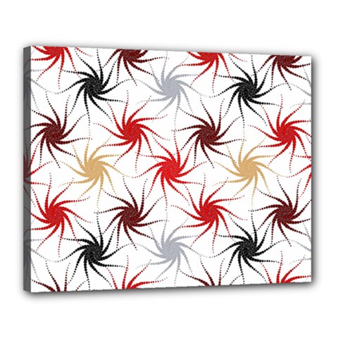 Pearl Pattern Floral Design Art Digital Seamless Canvas 20  X 16  (stretched) by Vaneshart