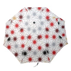 Pearl Pattern Floral Design Art Digital Seamless Folding Umbrellas by Vaneshart