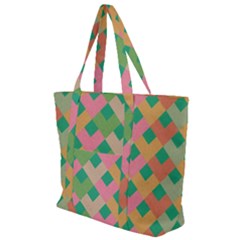 Abstract Seamlesspattern Graphic Lines Vintage Background Grunge Pattern Colorful Zip Up Canvas Bag by Vaneshart