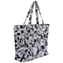 Leaves Pattern Colors Nature Design Zip Up Canvas Bag View2
