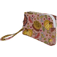 Thanksgiving Pattern Wristlet Pouch Bag (small) by Sobalvarro