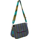 Seamless Tile Pattern Saddle Handbag View1