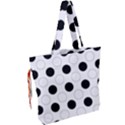 Background Dot Pattern Drawstring Tote Bag View2