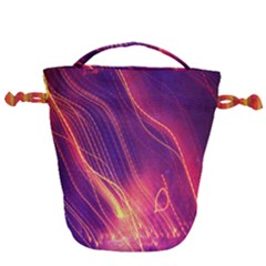 Abstrait Lumière Drawstring Bucket Bag by kcreatif