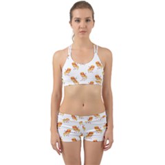 Pizza Pattern Back Web Gym Set by designsbymallika