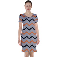 Basketball Thin Chevron Short Sleeve Nightdress by mccallacoulturesports