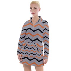 Basketball Thin Chevron Women s Long Sleeve Casual Dress by mccallacoulturesports
